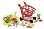 Ecoiffier Einkaufswagen mit Zubehör und Kasse