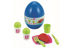 Ecoiffier Rollenspiel Ecoiffier Ei mit Essgeschirr-Set, DP9, 3 Arten