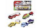 Majorette Auto mit Anhänger VW The Originals Trailer, 4 Arten