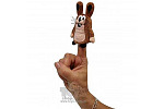 Moravská Ústředna Mährische Zentrale Brünn Hase 8cm, Fingerpuppe