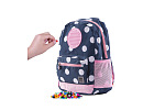 PIXIE CREW Kinder-Rucksack BLAU MIT WEIßEN PUNKTEN