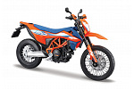 Maisto - Motorrad mit Ständer, 2023 KTM 690 SMC R, orange-blau, 1:12