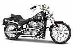 Maisto - Harley-Davidson 1984 FXST Softail®, matt schwarz, 1:18