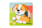 Woody Puzzle Baby - Hund