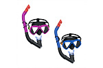 Bestway Schnorchelset Dominator Jugend, Maske, Schnorchel (rosa, blau)