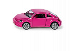 SIKU 1488 Blister - VW Beetle rosa mit Aufklebern