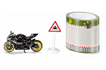 SIKU Blister - Motorrad mit Straßenabschnitt