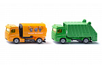 SIKU Blister - zametací a popelářský vůz, komunální set