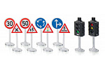SIKU World - Ampeln mit Verkehrsschildern