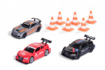 SIKU Super 6331 - Rennwagenset mit Kegeln, 3 Stück
