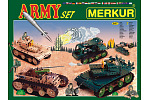 MERKUR - Stavebnice MERKUR - Baukasten Merkur Army Set, 674 Teile, 40 Modelle