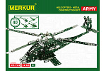 MERKUR - Stavebnice MERKUR - Baukasten Merkur Helikopter Set, 515 Teile, 40 Modelle