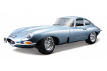 Bburago - Auta HOBBY- Jaguar E-type Coupe, metalic modrá, 1:18