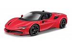 Bburago - RACE+PLAY, Ferrari SF90 Stradale, červená, 1:18