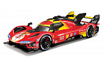 Bburago - RACING, FERRARI 499P, 24H LE MANS CHAMPION 2024, červená, 1:18