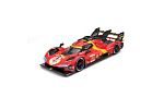 Bburago - RACING, Ferrari 499P - 24H Le Mans Champion 2024 v dekorativním boxu, 1:18
