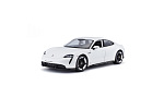 Bburago - Auta HOBBY, Porsche Taycan Turbo S, bílá, 1:24