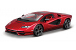 Bburago - Auta HOBBY, Lamborghini Countach LPI 800-4, červená metalíza, 1:24