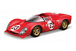 Bburago - RACING, Ferrari 330 P4 Daytona (1967), červená, 1:24