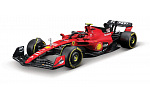 Bburago - FORMULA RACING, Ferrari SF-23 (2023) v dekorativním boxu, #55 Carlos Sainz, 1:24