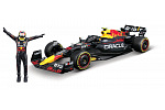 Bburago - RACE Formule F1 s figurkou jezdce, Oracle Red Bull Racing RB19 (2023), 11# Peréz, 1:24