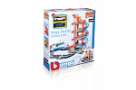 Bburago - STREET FIRE, Velká parkovací herní sada – garáž a showroom se dvěma autíčky,  1:43