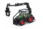 Bburago - FARMLAND, Lesní traktor se 3 kládami Fendt 1050 Vario, 10 cm