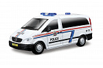 Bburago - EMERGENCY Vozidlo záchranné služby - Mercedes-Benz Vito, Policie, 1:50