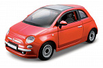 Bburago - Auta HOBBY, Fiat 500 (2007), bronz metalíza, 1:32