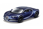 Bburago - Auta HOBBY, Bugatti Chiron, tmavě modrá metalíza, 1:32