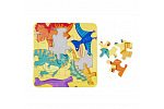 Rappa Puzzle Brett Dinosaurier 16 Teile