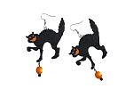 Rappa Ohrringe Hexenkatze/Halloween