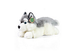 Rappa Plüschhund Husky liegend 30 cm ECO-FRIENDLY