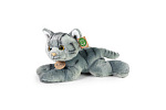Rappa Plüschkatze grau liegend 30 cm ECO-FRIENDLY