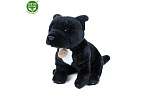 Rappa Plüschhund Staffordshire Bullterrier 30 cm schwarz ECO-FRIENDLY