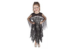 Rappa Kinderkostüm mit Spinnennetz für Hexe/Halloween (S) e-Verpackung