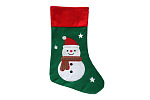 Rappa Weihnachtsstrumpf grün mit Schneemann