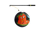 Rappa Lampion Halloween Kürbis 25 cm mit leuchtendem Stab 50 cm