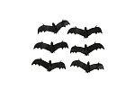 Rappa Dekoration Fledermaus 6 Stk.
