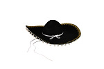 Rappa Hut Mexikanischer Sombrero Schwarz für Erwachsene