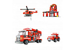 Rappa Kompatibles Bausteinset BLOXO Feuerwehr 636 Stück