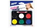 Barvy na obličej - make-up se štětečkem-6 ks barev