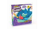 Spin Master KINETIC SAND KISTE MIT FLÜSSIGEM SAND UND UNTERLAGE BLAU