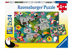 Ravensburger Koalas und Faultiere 2x24 Teile