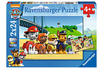 Ravensburger puzzle Tlapková Patrola: Stateční psi 2x24 dílků