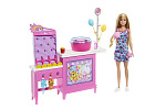 Mattel Barbie PUPPE UND ZUCKERWATTE-STAND SPIELSET