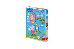 Dino PEPPA PIG - FAMILIE 3-5 Baby Puzzle-Set