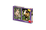 Dino KANINCHEN UND MEERSCHWEINCHEN 2x48 Puzzle FSC MIX