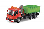 Bburago ORBICO Bburago 1:43 Servicefahrzeuge Hooklift und Kranwagen