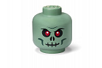 Smartlife LEGO úložná hlava (velikost L) - zelený kostlivec